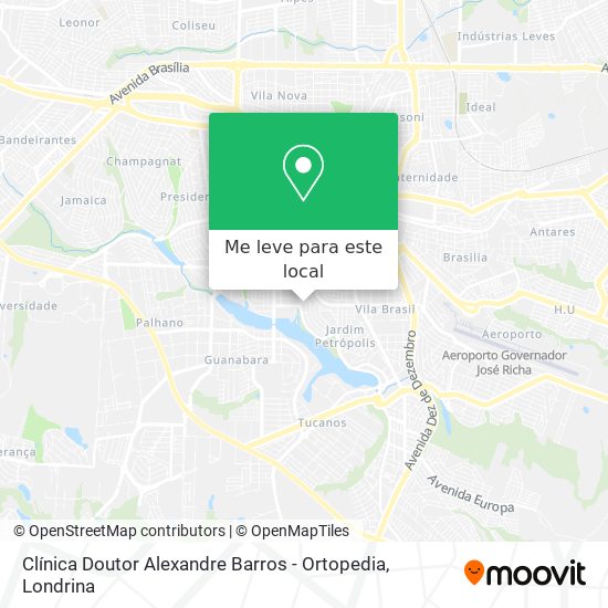 Clínica Doutor Alexandre Barros - Ortopedia mapa