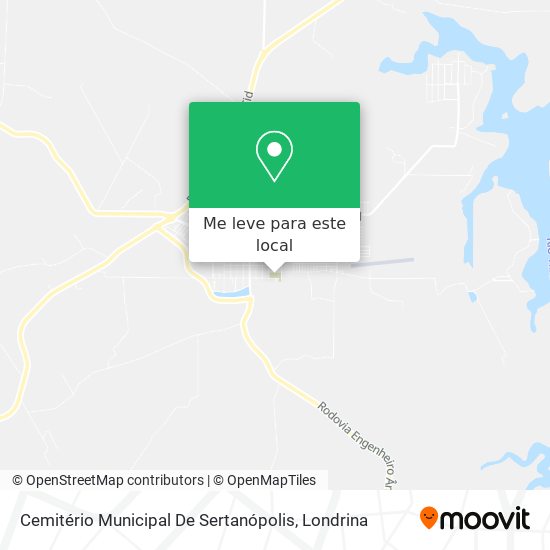 Cemitério Municipal De Sertanópolis mapa