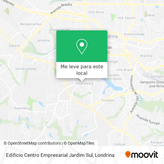 Edifício Centro Empresarial Jardim Sul mapa