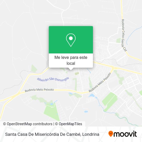 Santa Casa De Misericórdia De Cambé mapa