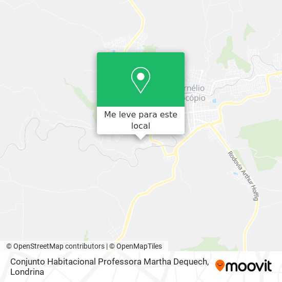 Conjunto Habitacional Professora Martha Dequech mapa