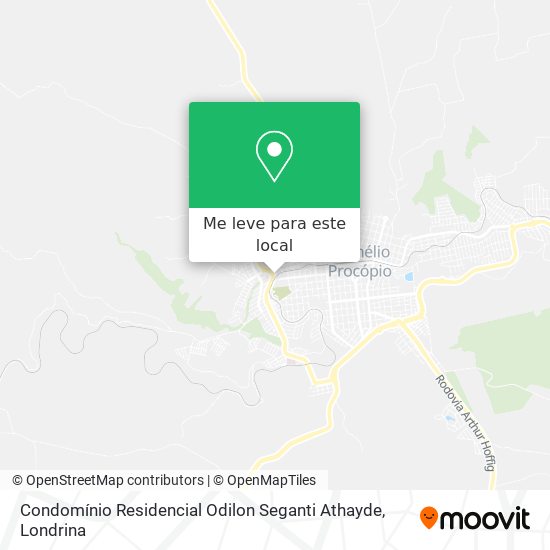 Condomínio Residencial Odilon Seganti Athayde mapa