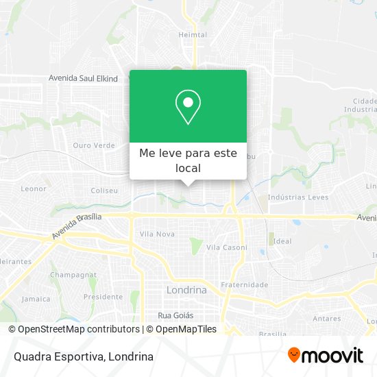 Quadra Esportiva mapa