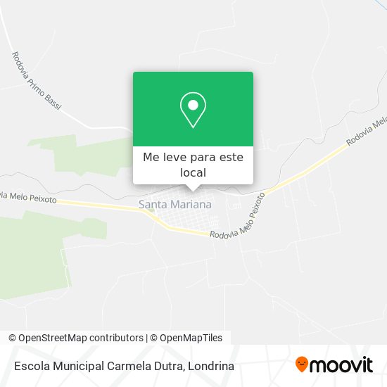 Escola Municipal Carmela Dutra mapa