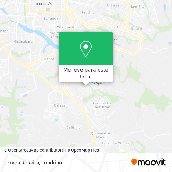 Praça Roseira mapa