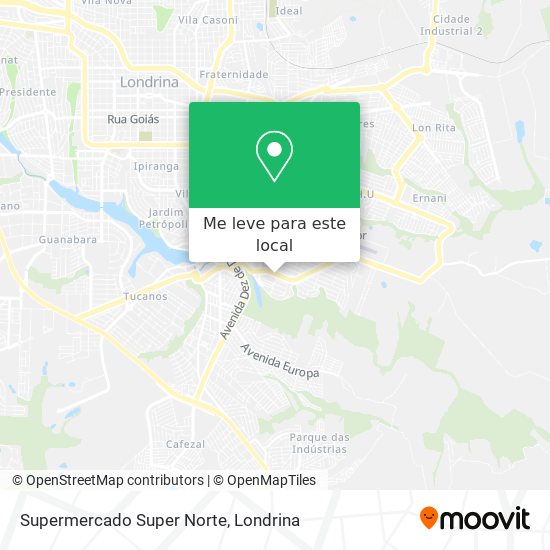 Supermercado Super Norte mapa