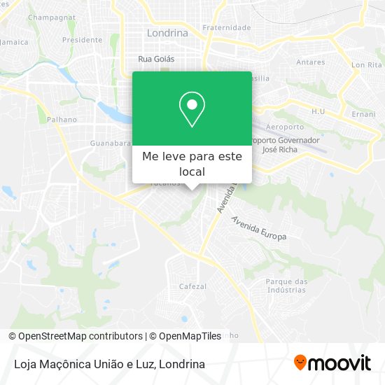 Loja Maçônica União e Luz mapa