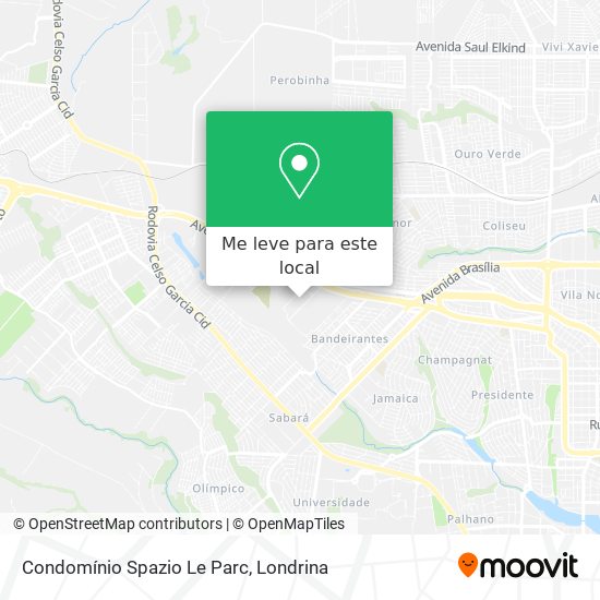 Condomínio Spazio Le Parc mapa