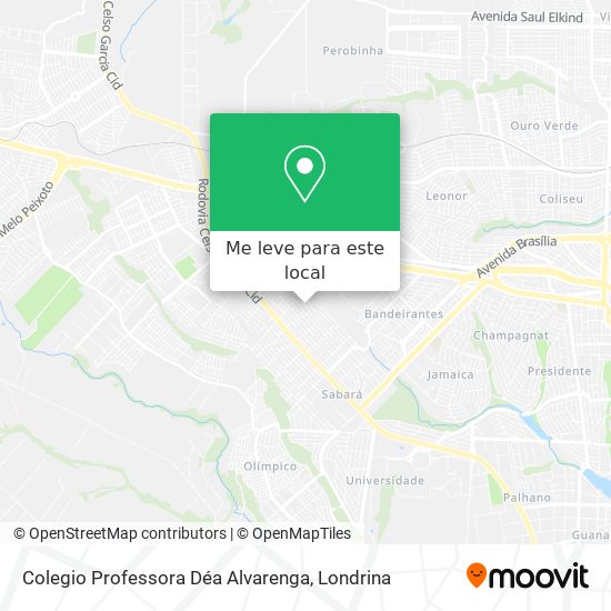 Colegio Professora Déa Alvarenga mapa