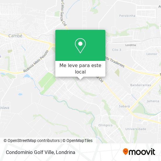 Condomínio Golf Ville mapa