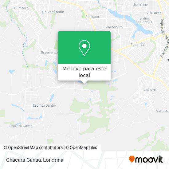 Chácara Canaã mapa