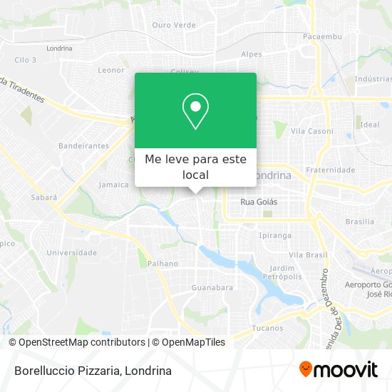 Borelluccio Pizzaria mapa