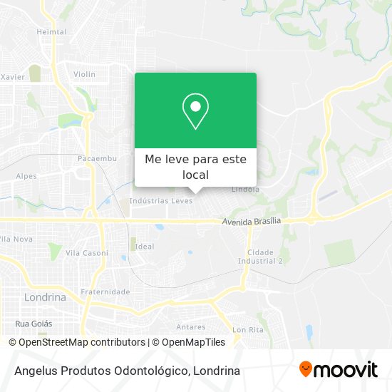 Angelus Produtos Odontológico mapa