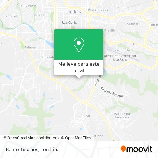 Bairro Tucanos mapa