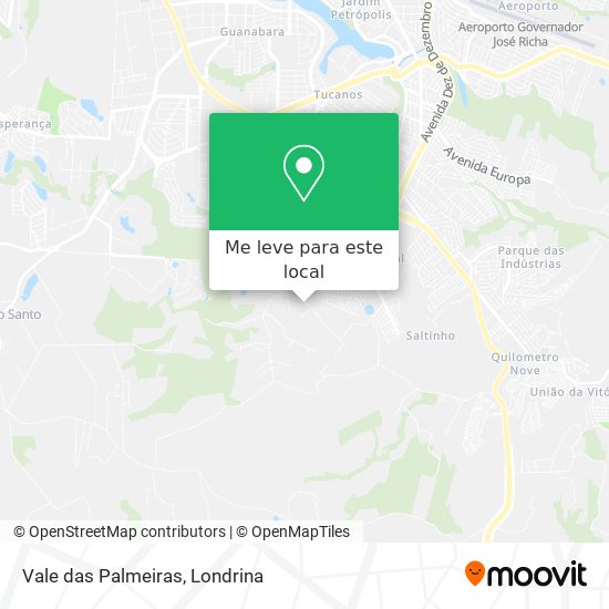 Vale das Palmeiras mapa