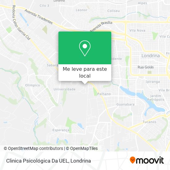 Clinica Psicológica Da UEL mapa