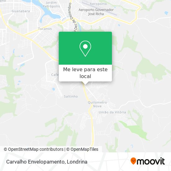 Carvalho Envelopamento mapa