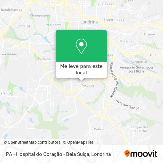 PA - Hospital do Coração - Bela Suiça mapa