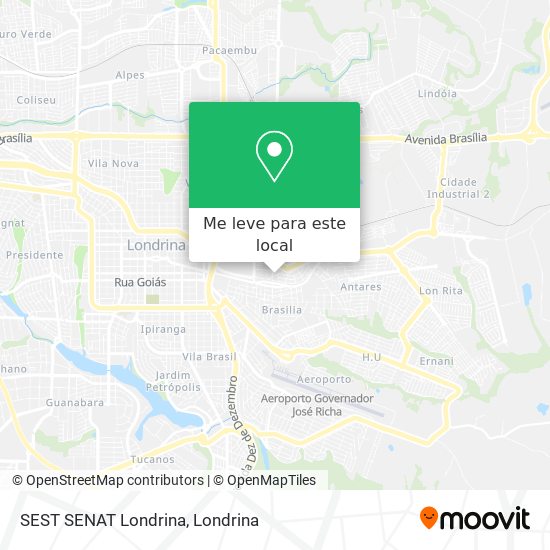 SEST SENAT Londrina mapa
