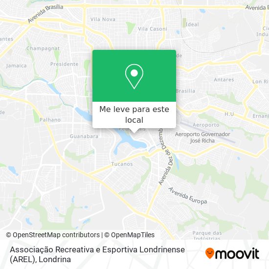 Associação Recreativa e Esportiva Londrinense (AREL) mapa