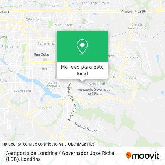 Aeroporto de Londrina / Governador José Richa (LDB) mapa