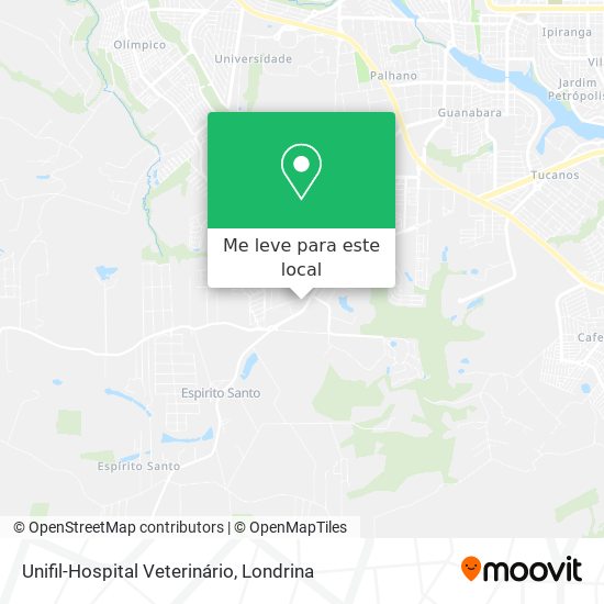 Unifil-Hospital Veterinário mapa