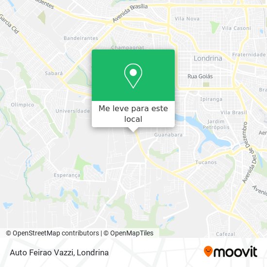 Auto Feirao Vazzi mapa