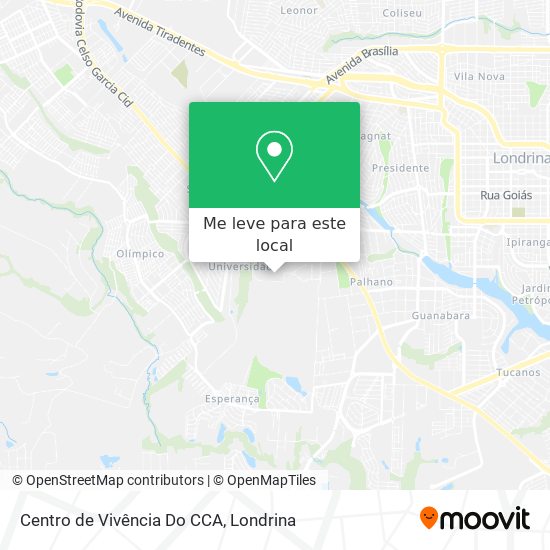 Centro de Vivência Do CCA mapa