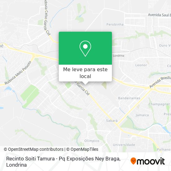 Recinto Soiti Tamura - Pq Exposições Ney Braga mapa