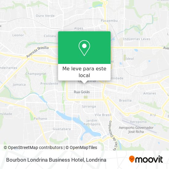 Bourbon Londrina Business Hotel mapa