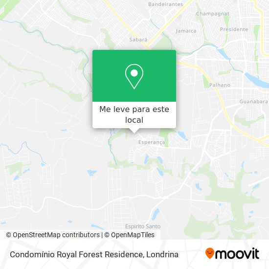 Condomínio Royal Forest Residence mapa