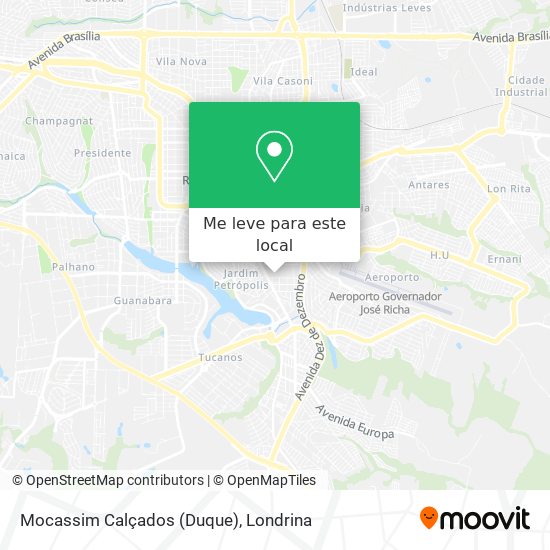 Mocassim Calçados (Duque) mapa
