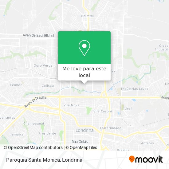 Paroquia Santa Monica mapa