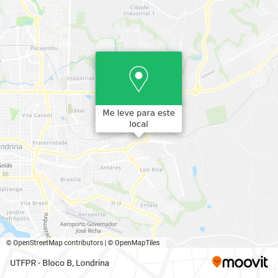 UTFPR - Bloco B mapa