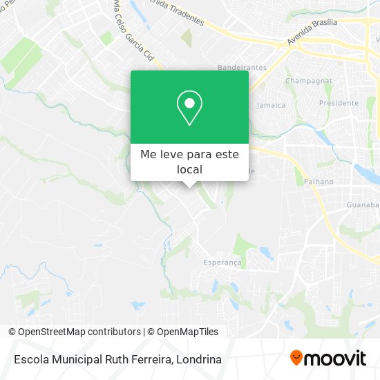 Escola Municipal Ruth Ferreira mapa