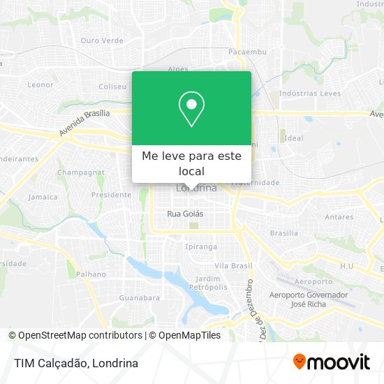 TIM Calçadão mapa