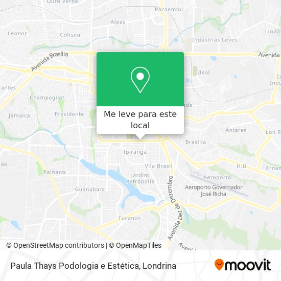 Paula Thays Podologia e Estética mapa