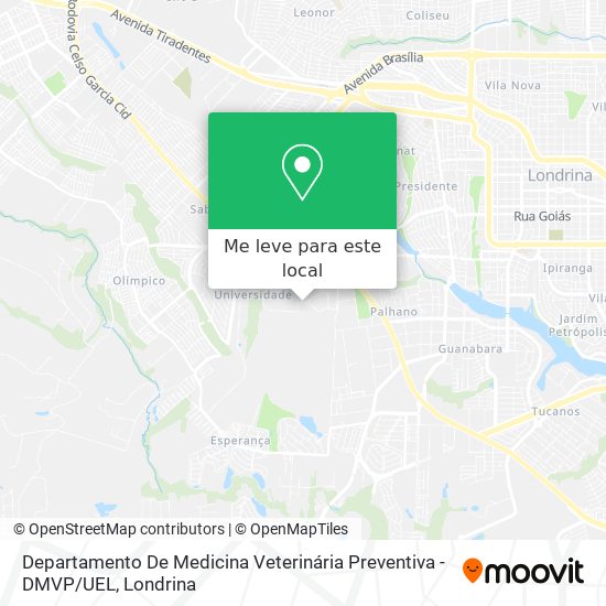 Departamento De Medicina Veterinária Preventiva -  DMVP / UEL mapa