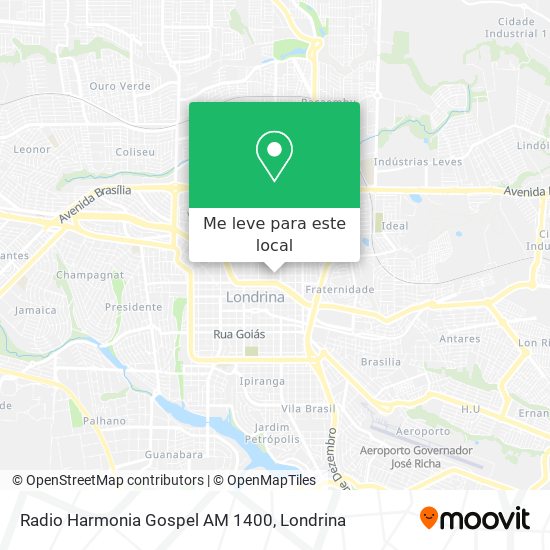 Radio Harmonia Gospel AM 1400 mapa