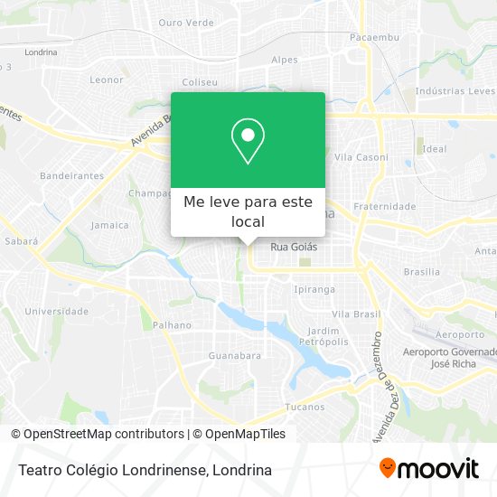 Teatro Colégio Londrinense mapa