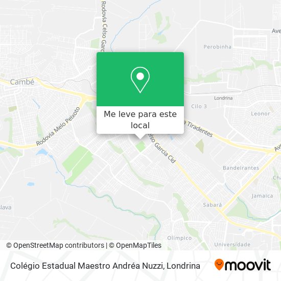 Colégio Estadual Maestro Andréa Nuzzi mapa