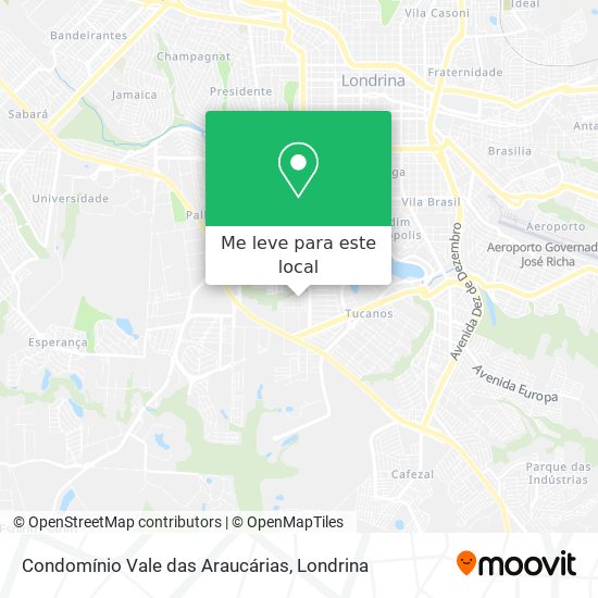 Condomínio Vale das Araucárias mapa