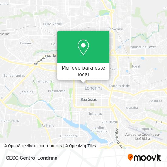 SESC Centro mapa
