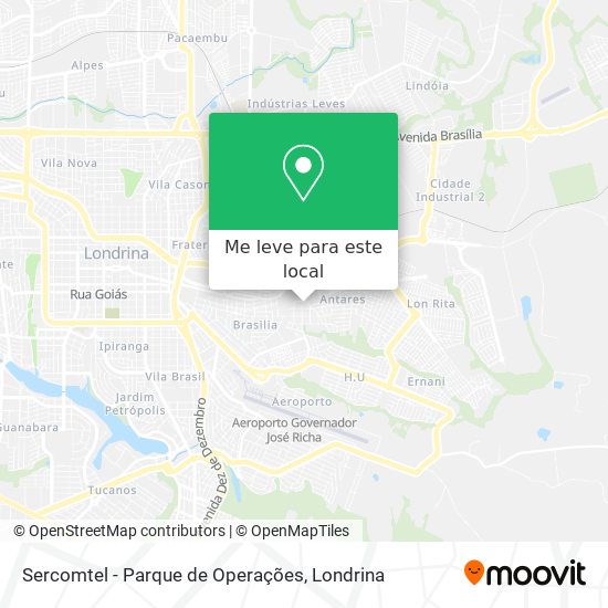 Sercomtel - Parque de Operações mapa