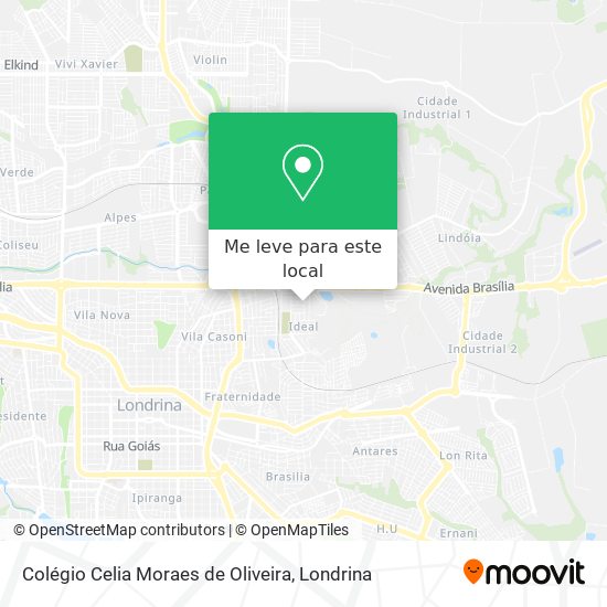 Colégio Celia Moraes de Oliveira mapa
