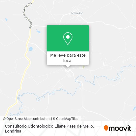 Consultório Odontológico Eliane Paes de Mello mapa