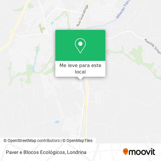 Paver e Blocos Ecológicos mapa