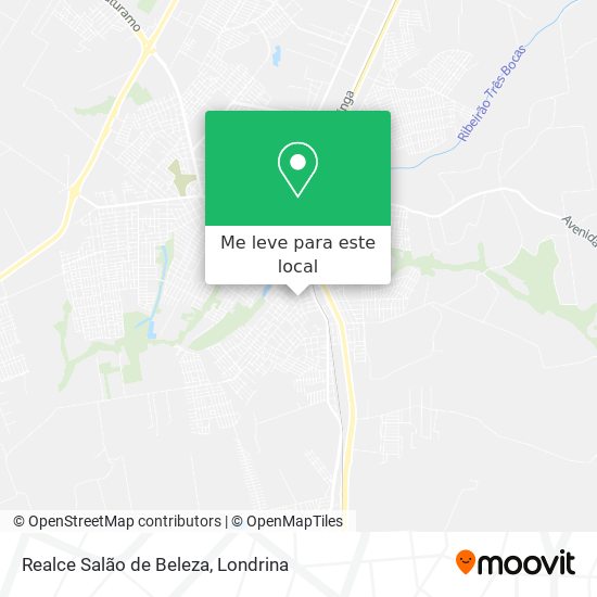 Realce Salão de Beleza mapa