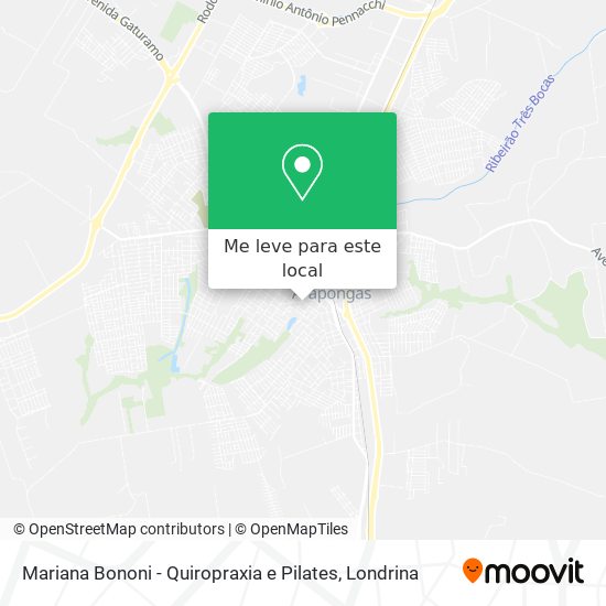 Mariana Bononi - Quiropraxia e Pilates mapa