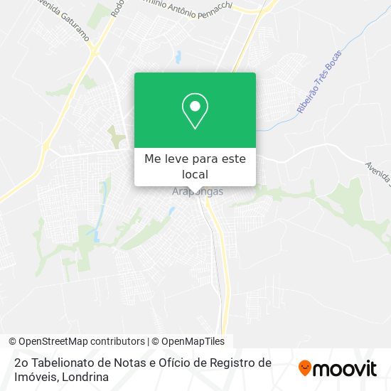 2o Tabelionato de Notas e Ofício de Registro de Imóveis mapa